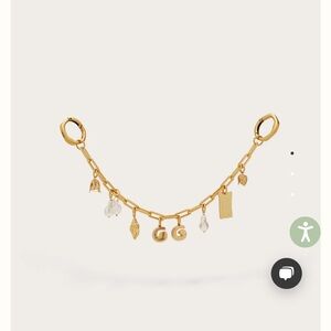 Cult Gaia Bijou Bag Charm - Antique Brass and Black